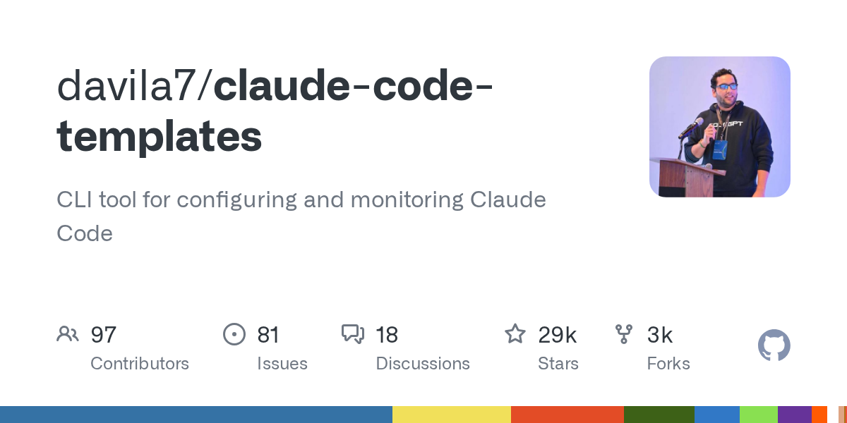 AI编程必备：29k Stars的Claude Code Templates，一站式配置你的AI编码助手-无双技术网