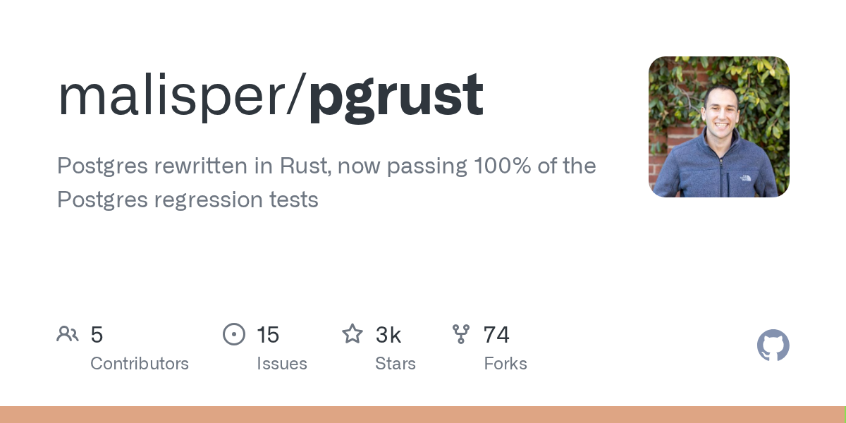 pgrust：用 Rust 重写 PostgreSQL，通过 100% 回归测试的数据库革命-无双技术网