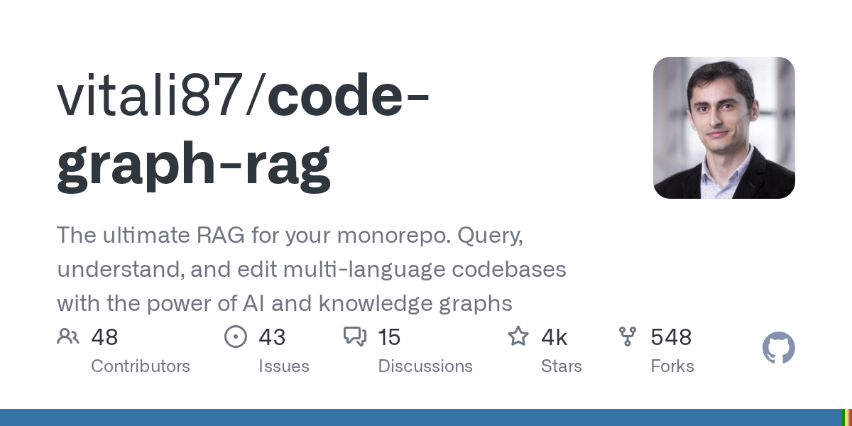 Code-Graph-RAG：用知识图谱让你的 Monorepo 秒变 AI 可读-无双技术网