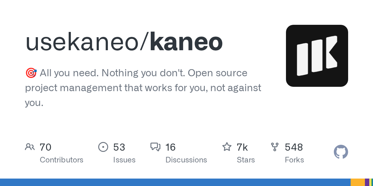 GitHub Trending 精选:Kaneo — 一个拒绝臃肿的开源项目管理工具-无双技术网