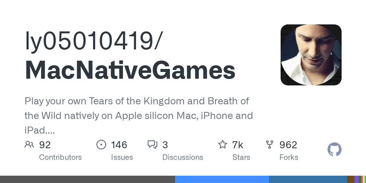 GitHub 热门项目推荐:MacNativeGames(C|6592 Star)-无双技术网