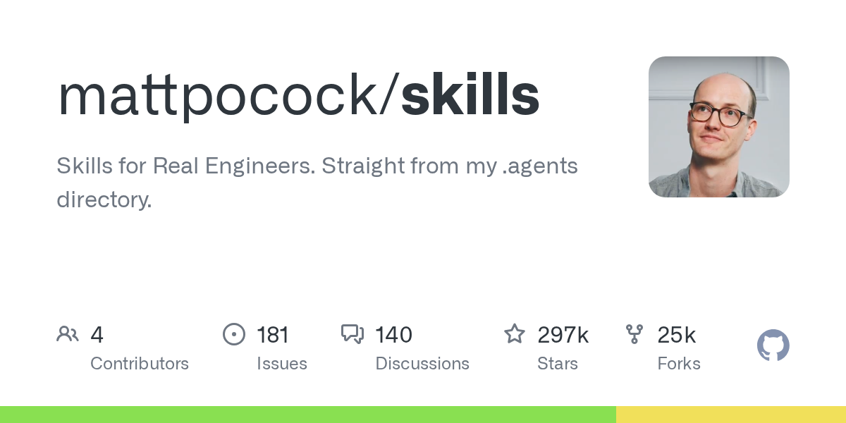 GitHub 热门项目推荐:skills(Shell|297505 Star)-无双技术网