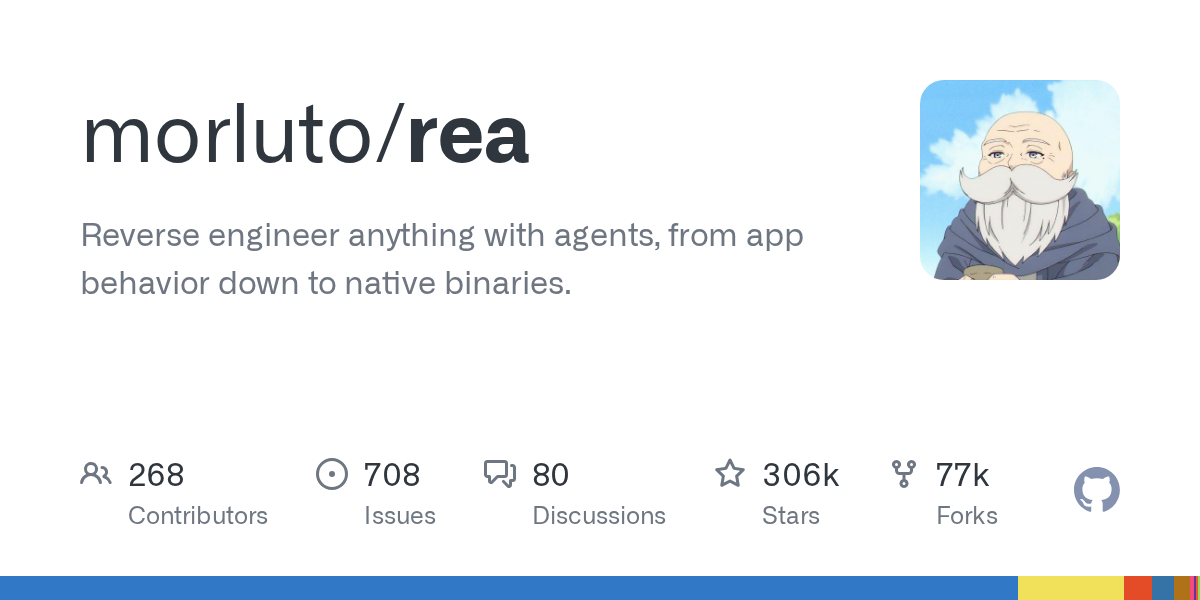 GitHub 热门项目推荐:rea(TypeScript|307880 Star)-无双技术网